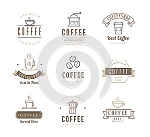Coffee Icons - Labels