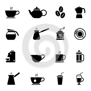 Káva ikony 