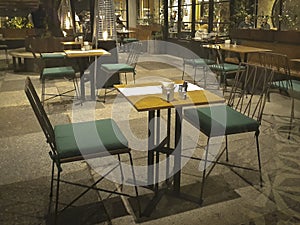 Coffee interior yard, montevideo, uruguay photo