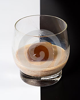 Coffee and Irish cream cocktail