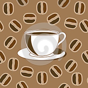 Coffee and java beans