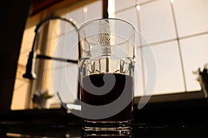 Coffee on the kitchen counter
