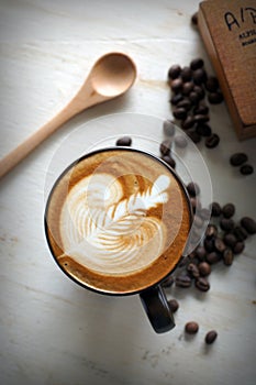 Coffee latte art