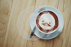 Coffee latte art