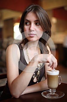 Coffee latte girl