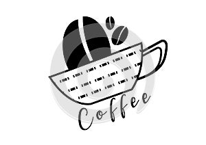 Coffee logo template vector design