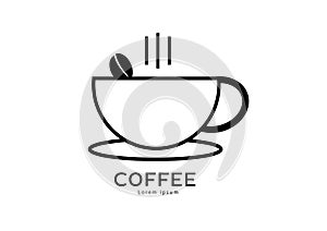 Coffee logo template vector design