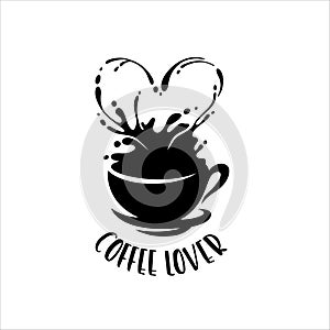 Coffee lover t-shirt design. Vector illustration.