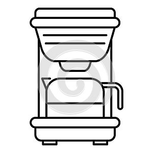 Coffee machine cup icon, outline style