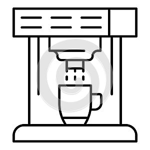 Coffee machine icon, outline style