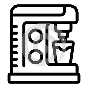 Coffee machine icon outline vector. Bar beverage