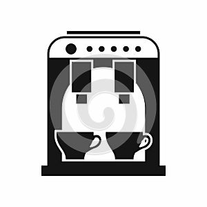 Coffee machine icon, simple style