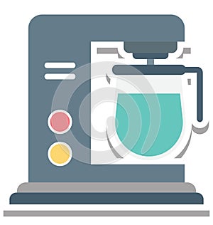 Coffee Machine Isolated Vector Icon editable