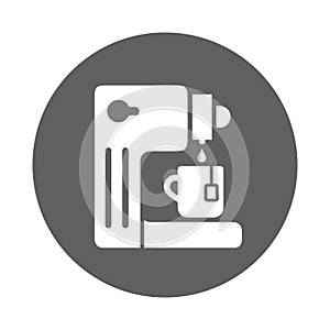 Coffee, machine, maker icon. Gray vector design
