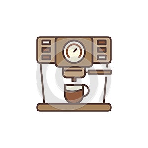 Coffee Machine vector concept colored icon