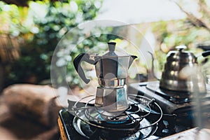 Coffee-Make,coffee at home Coffee in a cup