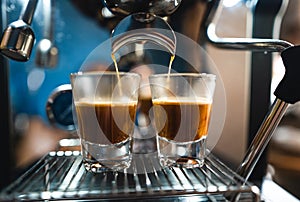 Coffee-Make coffee from the machine at home,Coffee in a cup