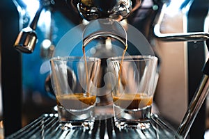 Coffee-Make coffee from the machine at home,Coffee in a cup