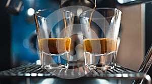 Coffee-Make coffee from the machine at home,Coffee in a cup