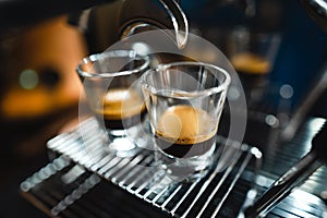 Coffee-Make coffee from the machine at home,Coffee in a cup