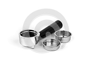 Coffee maker horn isolated on a white background.