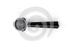 Coffee maker horn isolated on a white background.