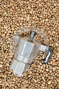 Coffee maker pot with Coffee beans