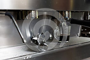 Coffee making process from coffee machine