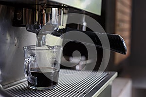 Coffee making process from coffee machine