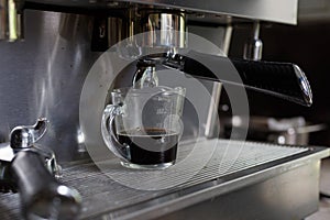 Coffee making process from coffee machine