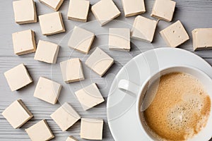 Coffee with marshmallows