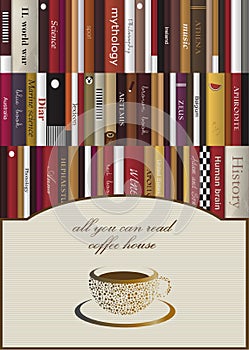 Coffee menu card concept.