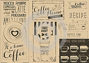 Coffee Menu Craft Placemat