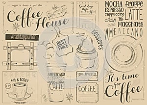 Coffee Menu Placemat