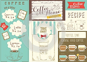 Coffee Menu Placemat