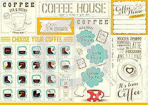 Coffee Menu Placemat Template