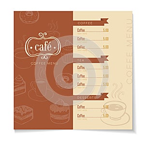 Coffee Menu photo