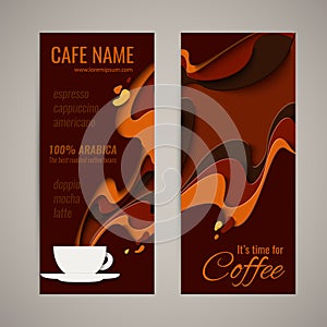 Coffee menu vector background