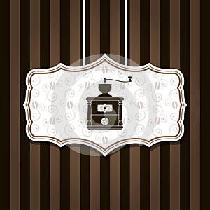 Coffee mill background