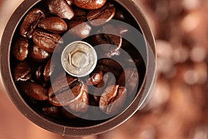 Coffee Mill and Coffee Beans