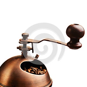 Coffee mill isolated on white