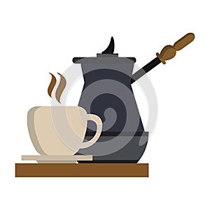 Coffee mocka and cup