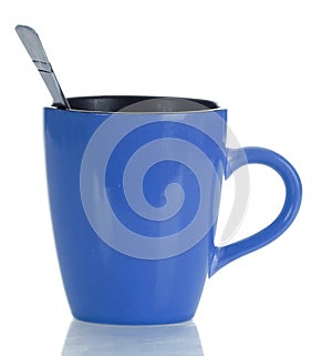 Coffee mug with spoon