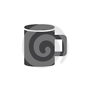 Coffee mug vector icon