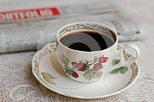 Coffee and News Paper
