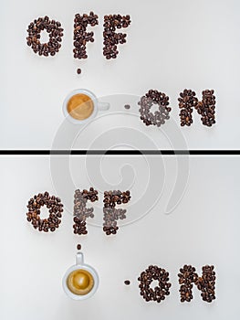Coffee on off photo