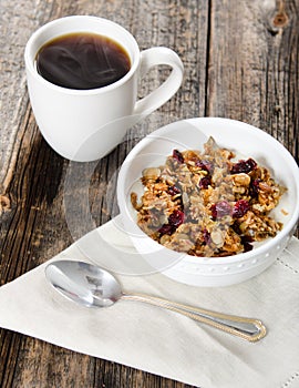 Coffee and Paleo Granola Breakfast is Served