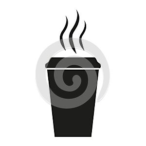Coffee paper cup icon