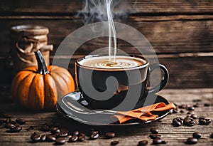 Coffee Potions on Rustic Wood: Halloween Special