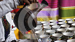Coffee pouring Ethiopian Tradition